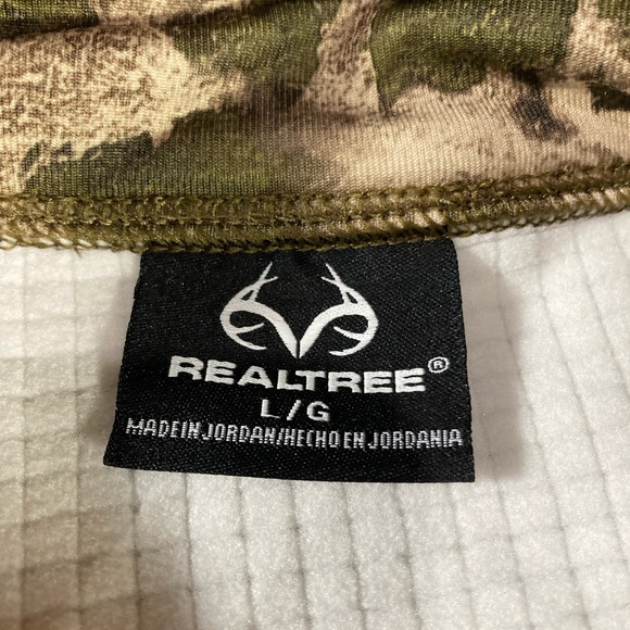 REALTREE 1/4 ZIP PULLOVER CAMO SCENT CONTROL SIZE LARGE NWT - Picture 6 of 8